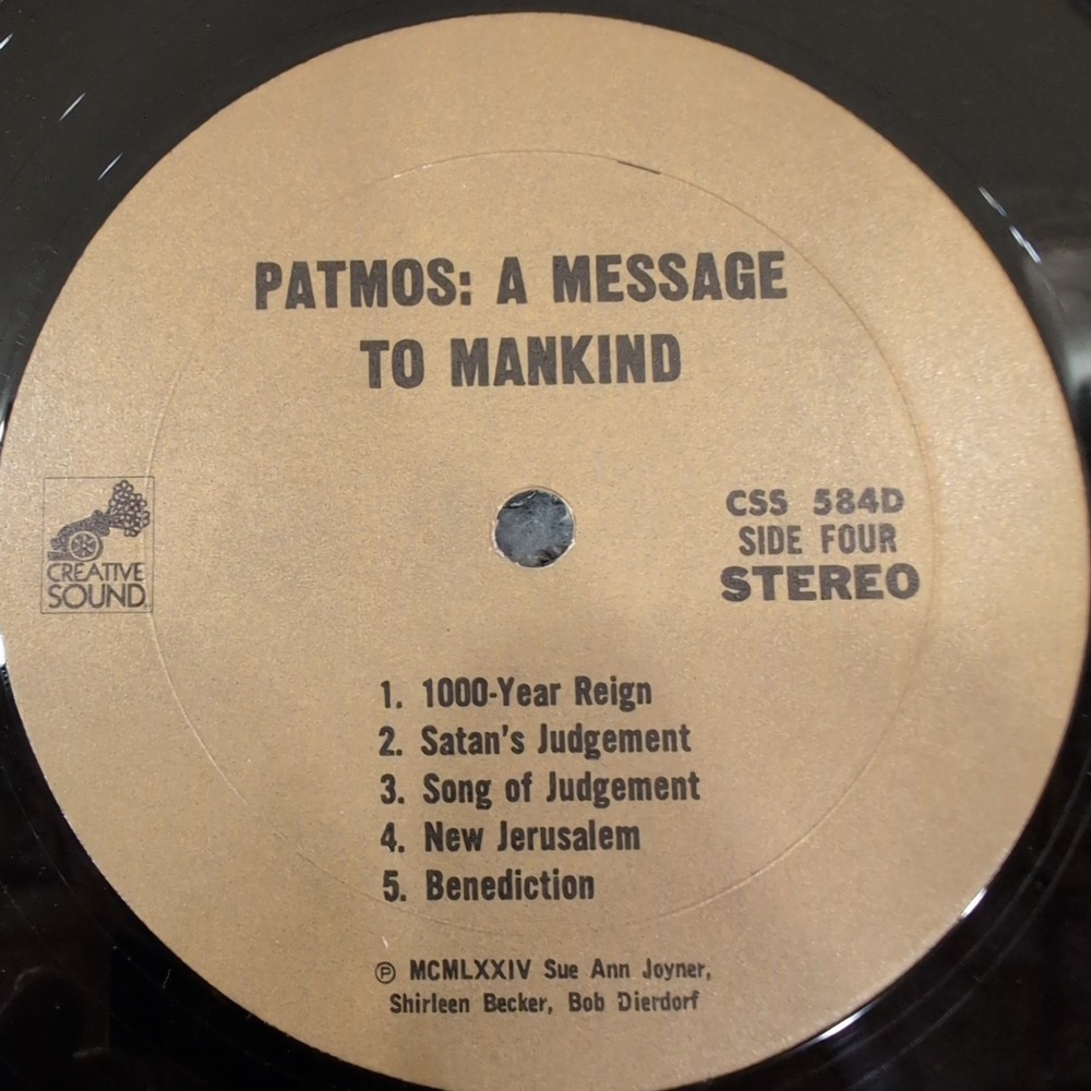 Patmos A Message To Mankind 2LP Vinyl Record 1974‎ Creative Sound CSS 584 VG - Picture 8 of 10